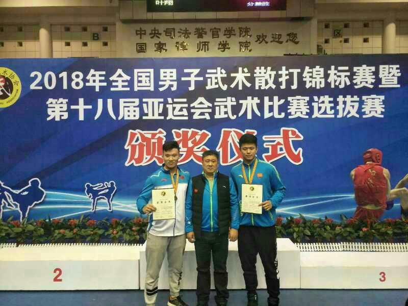 热烈庆祝我校学生冯瑞获得全国武术散打锦标赛冠军