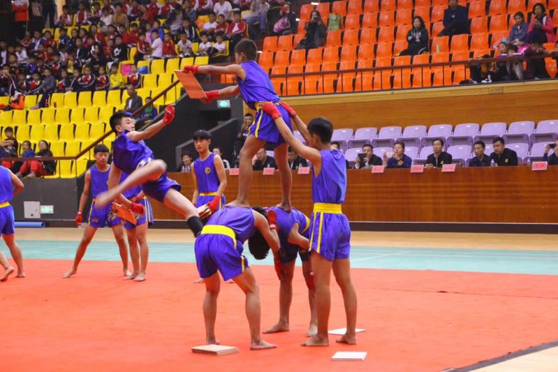 我校获得淄博市第八届全民健身运动会“英雄天下”杯散打演练赛一等奖